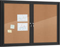 48 in x 34 in Enclosed Bulletin Board - Lockable Outdoor Cork Board
