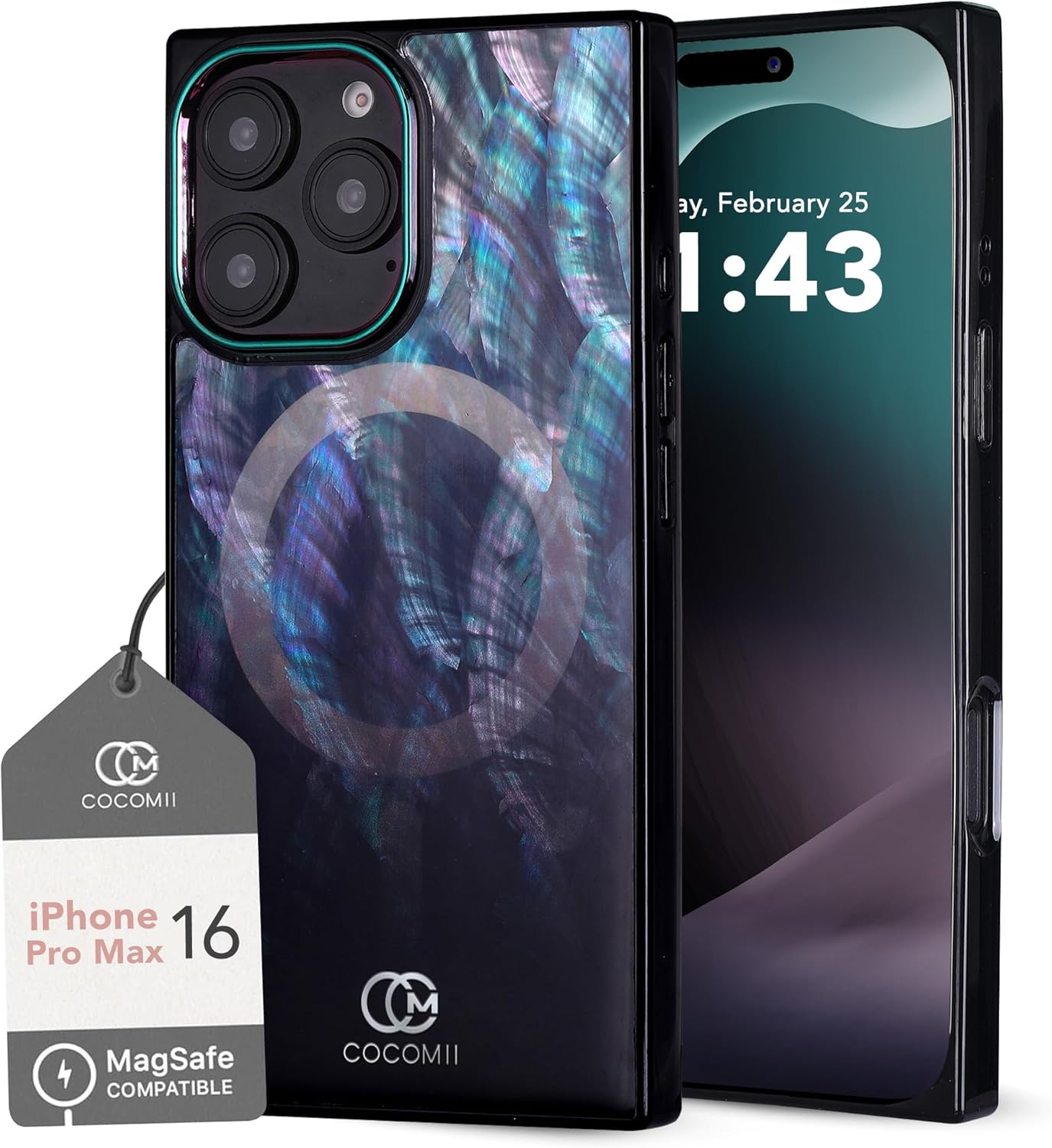 Cocomii Rectangle Case for iPhone 16 Pro Max - Glossy Design
