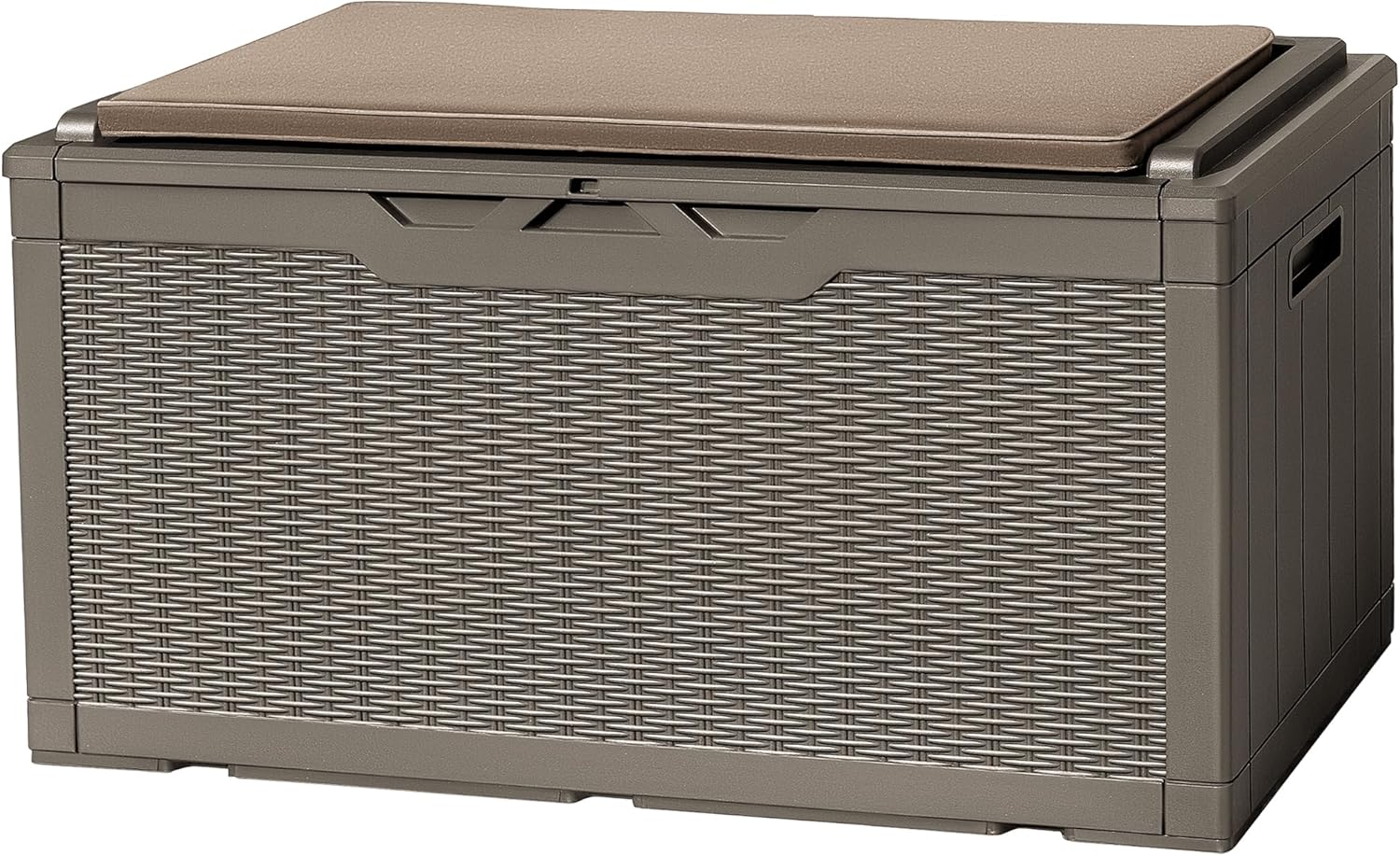 Flamaker Deck Box with Cushion 100 Gallon Waterproof Storage