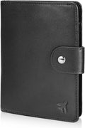 Polare Luxury RFID Blocking Leather Passport Holder - Slim Travel
