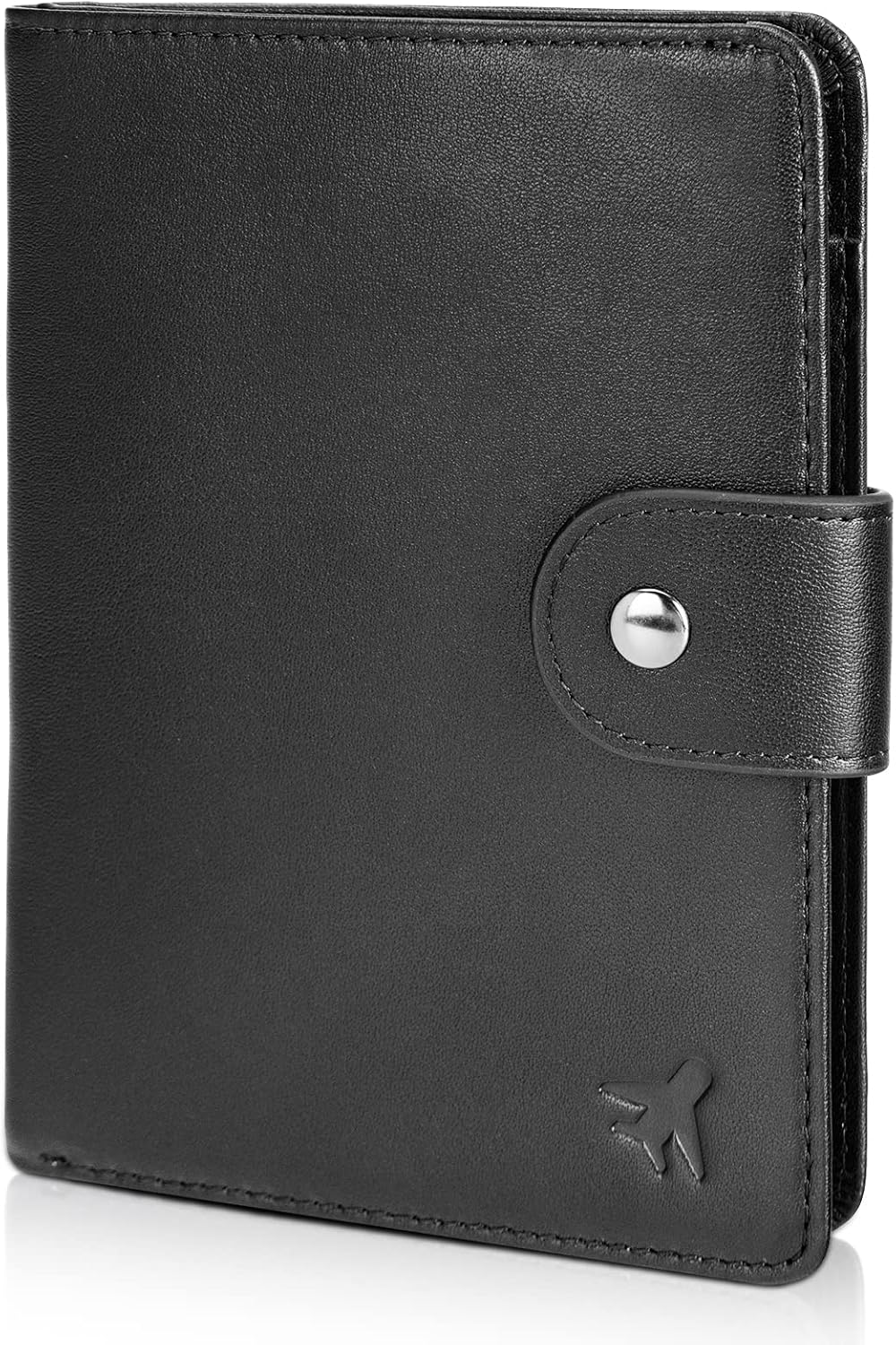 Polare Luxury RFID Blocking Leather Passport Holder Travel Wallet