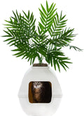 Hidden Cat Litter Box Enclosure with Artificial Plant - White Birch