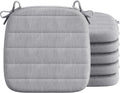 Codi Chair Cushions Set of 6 for Dining Chairs, Grey Comfort