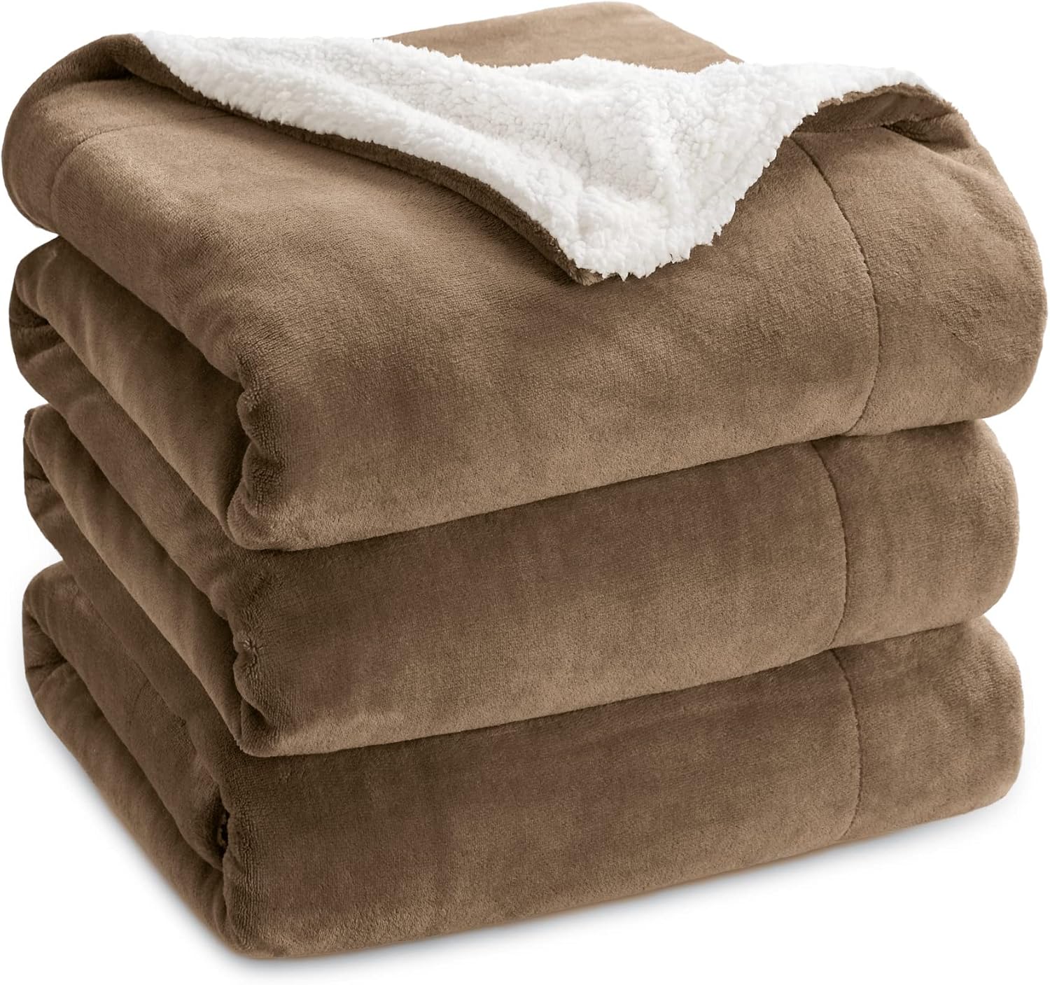 Bedsure Sherpa Fleece Blankets Queen Size - Warm & Cozy
