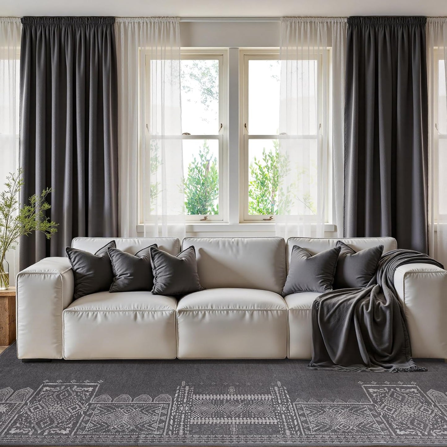 NICETOWN Washable Living Room Rugs 5x8 for Any Space