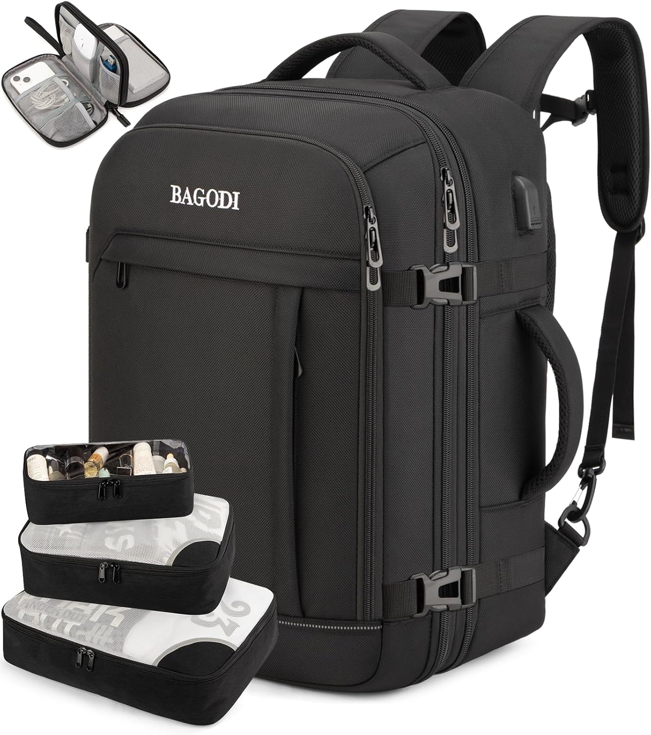 Carry On Travel Backpack for Men & Women - 42L Flight Approved