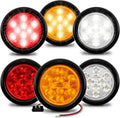 TRUE MODS 4 in Round 10LED Trailer Tail Light Kit - Bright, Waterproof