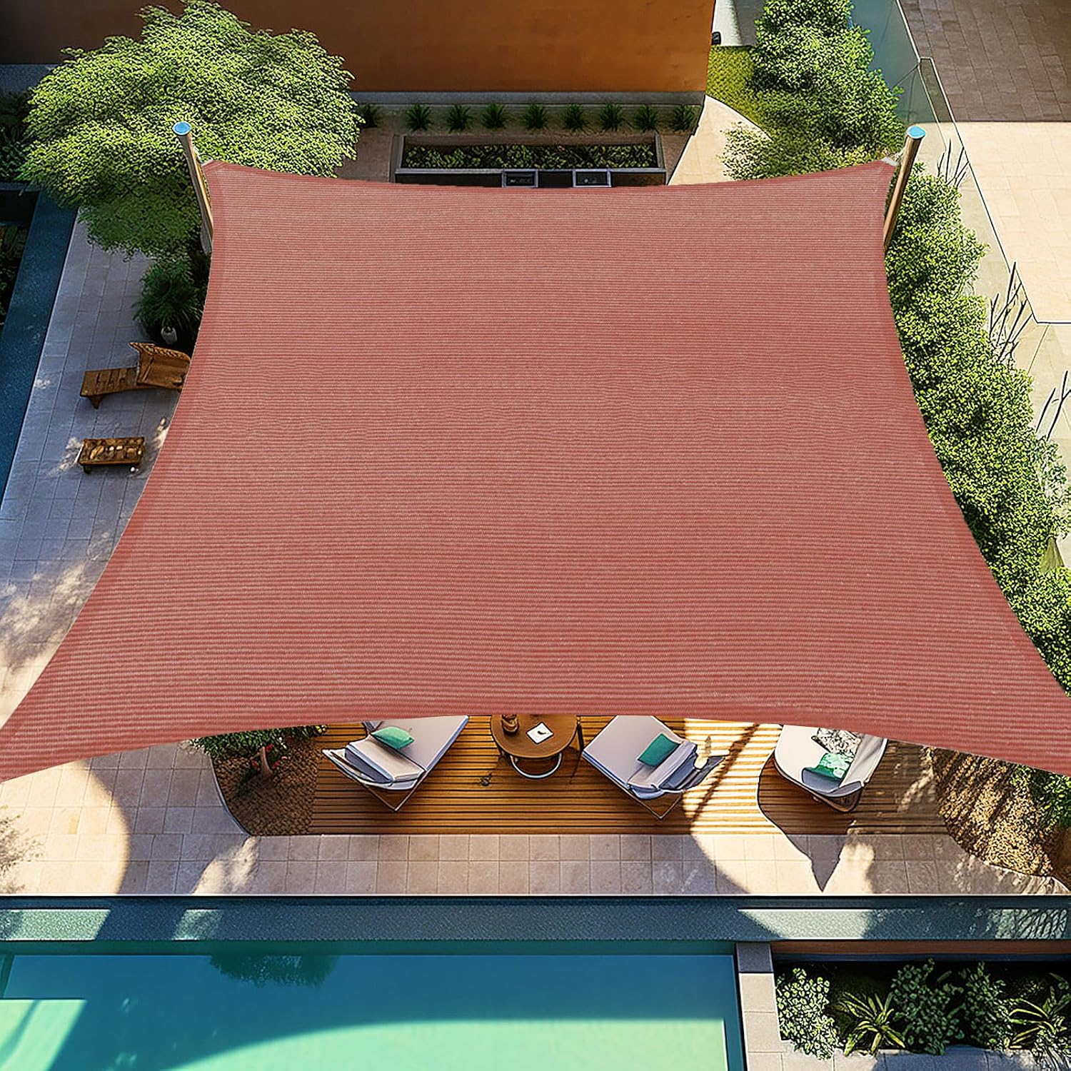 Shade&Beyond 16ftx20ft Sun Shade Sail for Outdoor Spaces