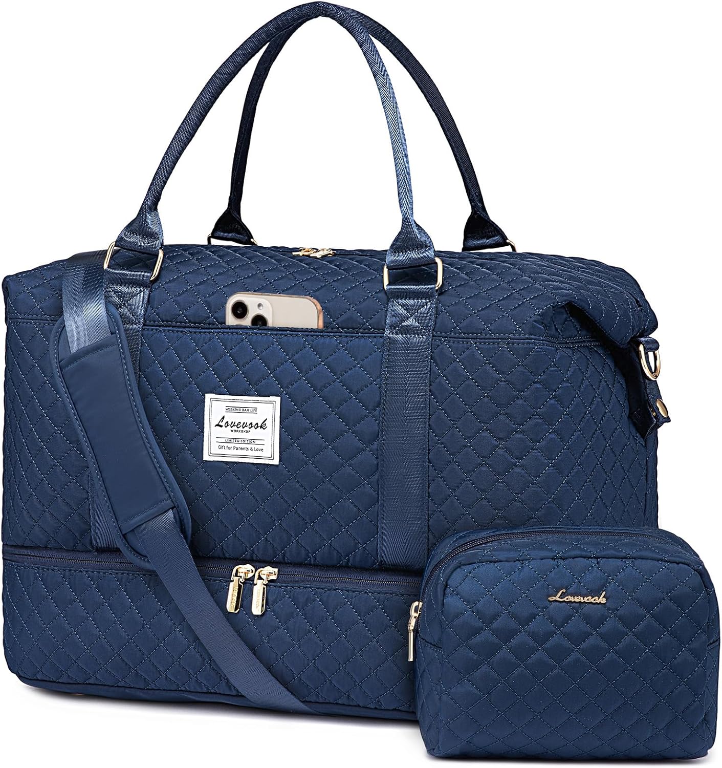 LOVEVOOK Women's Travel Duffle Bag: Shoe Compartment & Wet Pocket
