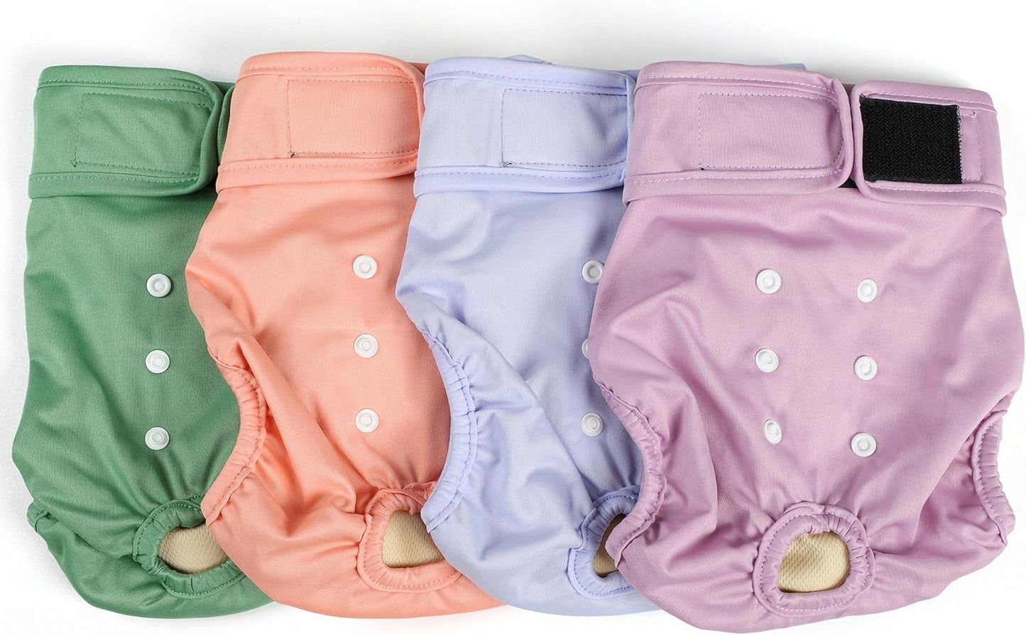 4Pack Washable Dog Diapers - Absorbent & Leakproof Skirts
