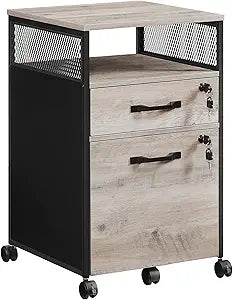 VASAGLE File Cabinet with Lock for Home Office Storage Needs