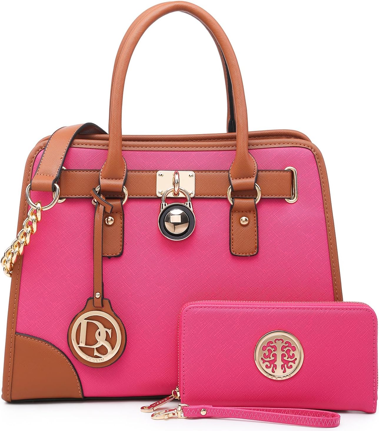 Dasein Women Handbags Top Handle Satchel Purse Set for Work