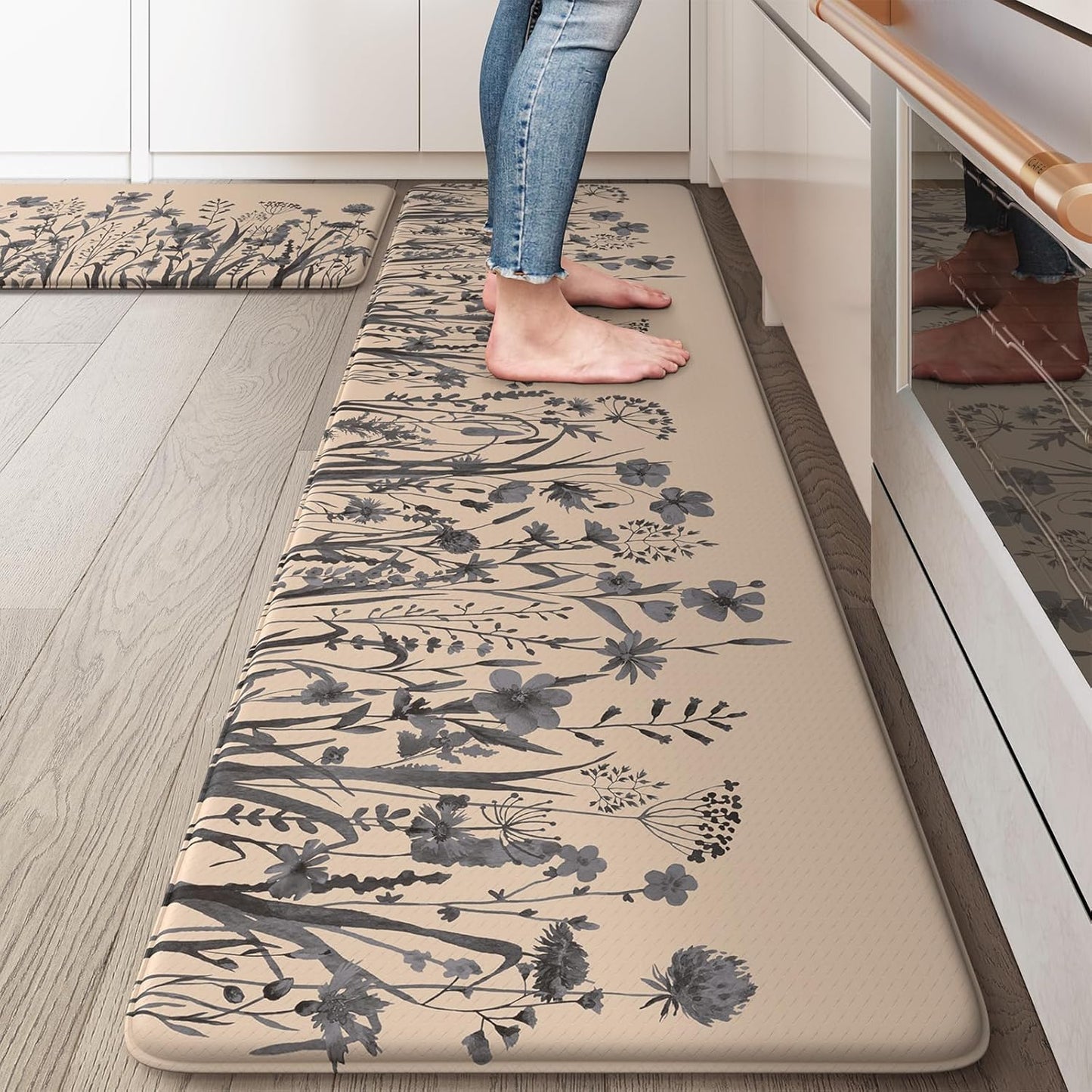 KIMODE Kitchen Anti Fatigue Mats for Comfort and Style