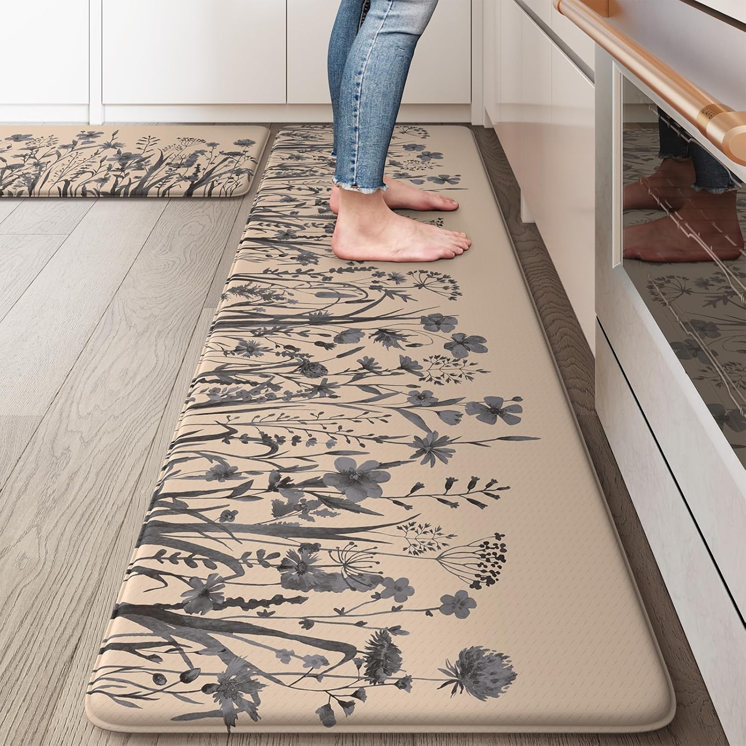KIMODE Kitchen Anti Fatigue Mats for Comfort and Style