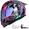ILM Full Face Motorcycle Helmet Z501 Legend Pink - Safe, Comfortable