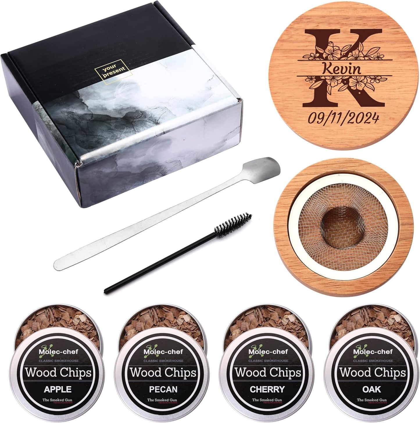 Personalized Whiskey Smoker Kit - Enhance Your Drinks!