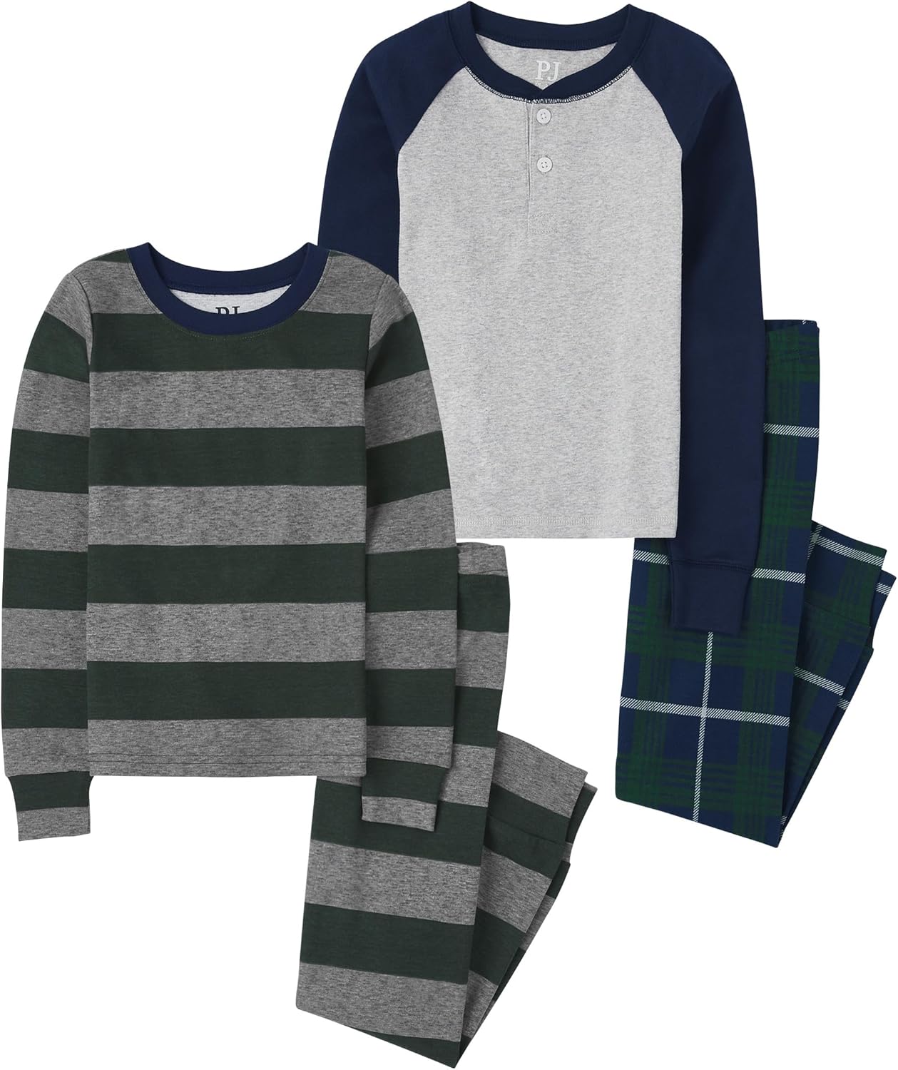 Boys' 100% Cotton Long Sleeve Pajama Set for Cozy Nights