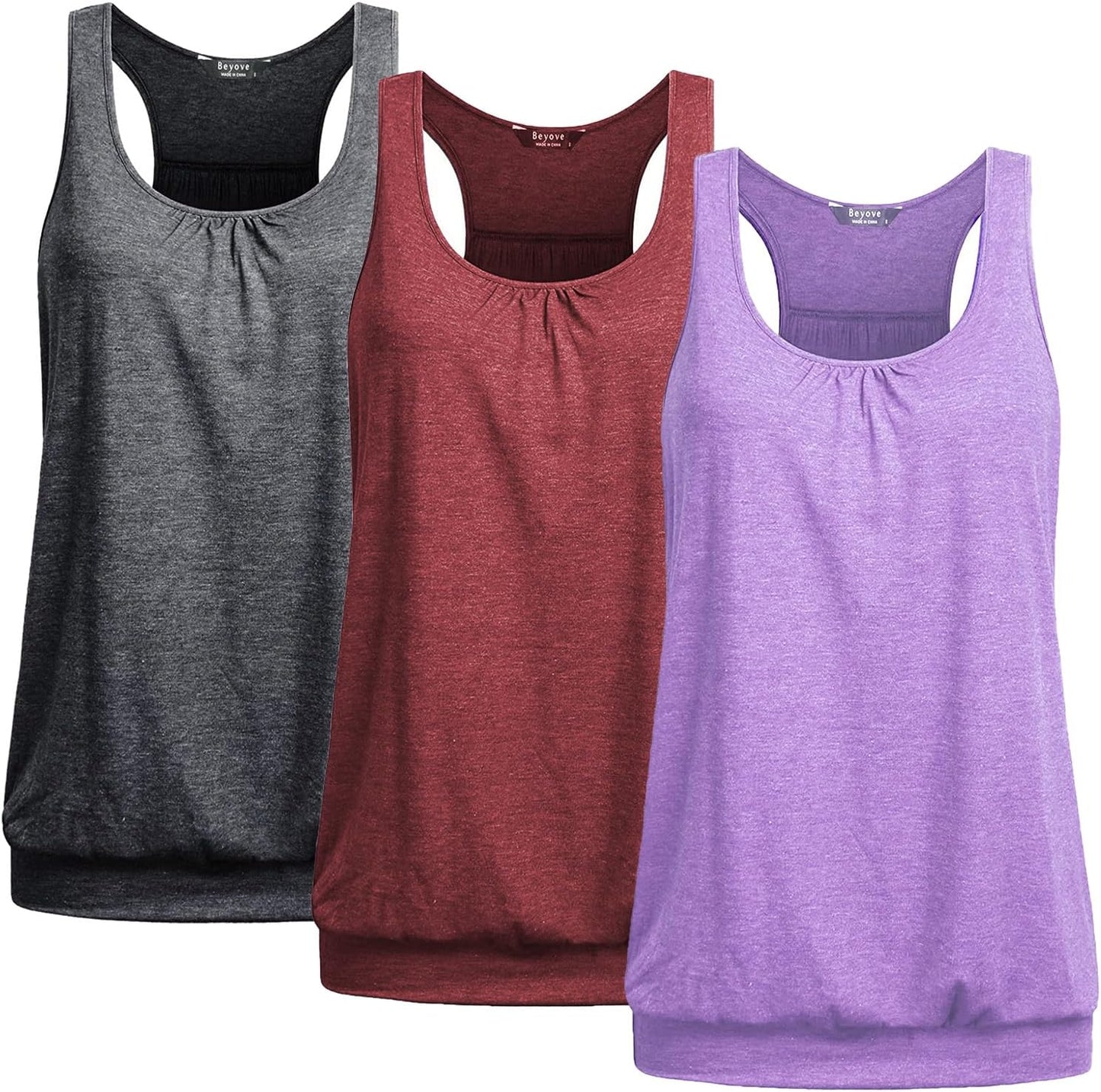 Beyove Racerback Tank Tops for Women - Perfect for Yoga and Fitness