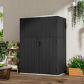 Vertical Outdoor Storage Cabinet 57 cu ft - Tall Weatherproof Shed