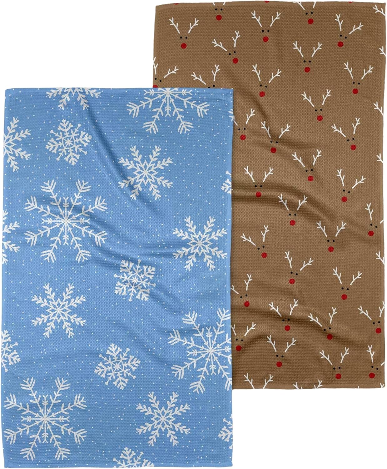 GEOMETRY Quick Dry Microfiber Kitchen Towels for Holiday Use