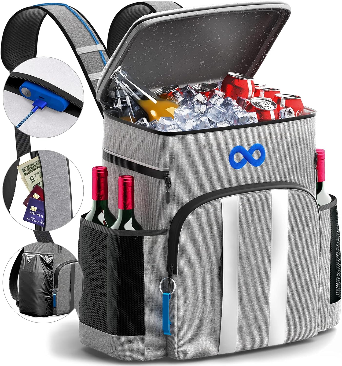 Insulated Backpack Cooler Chair - Stay Cool Anywhere!