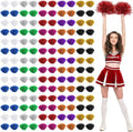 Cheerleading Pom Poms Bulk 150 Pcs - Colorful Metallic Handheld Set