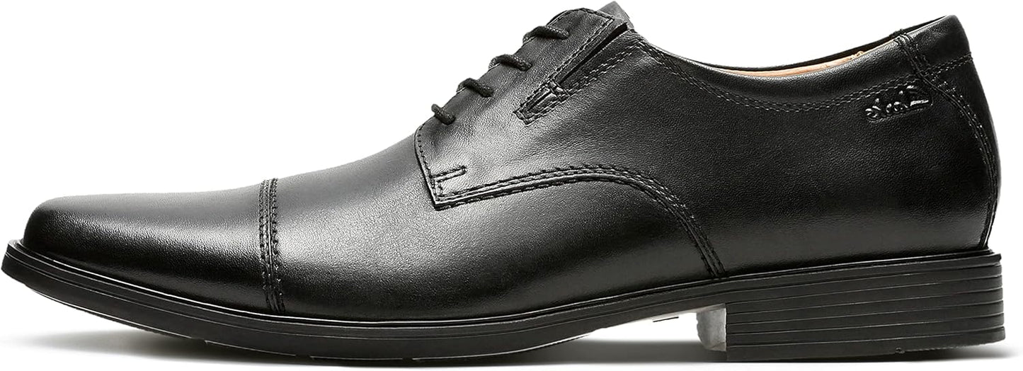 Clarks Mens Tilden Cap: Premium Leather Comfort Shoes for Men