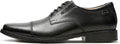 Clarks Mens Tilden Cap - Timeless Black Leather Oxford