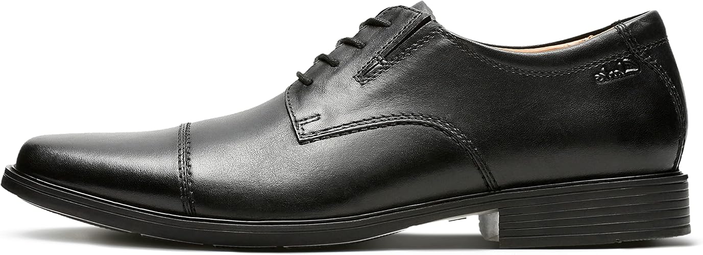 Clarks Men's Tilden Cap Oxford: Premium Leather Comfort Shoes