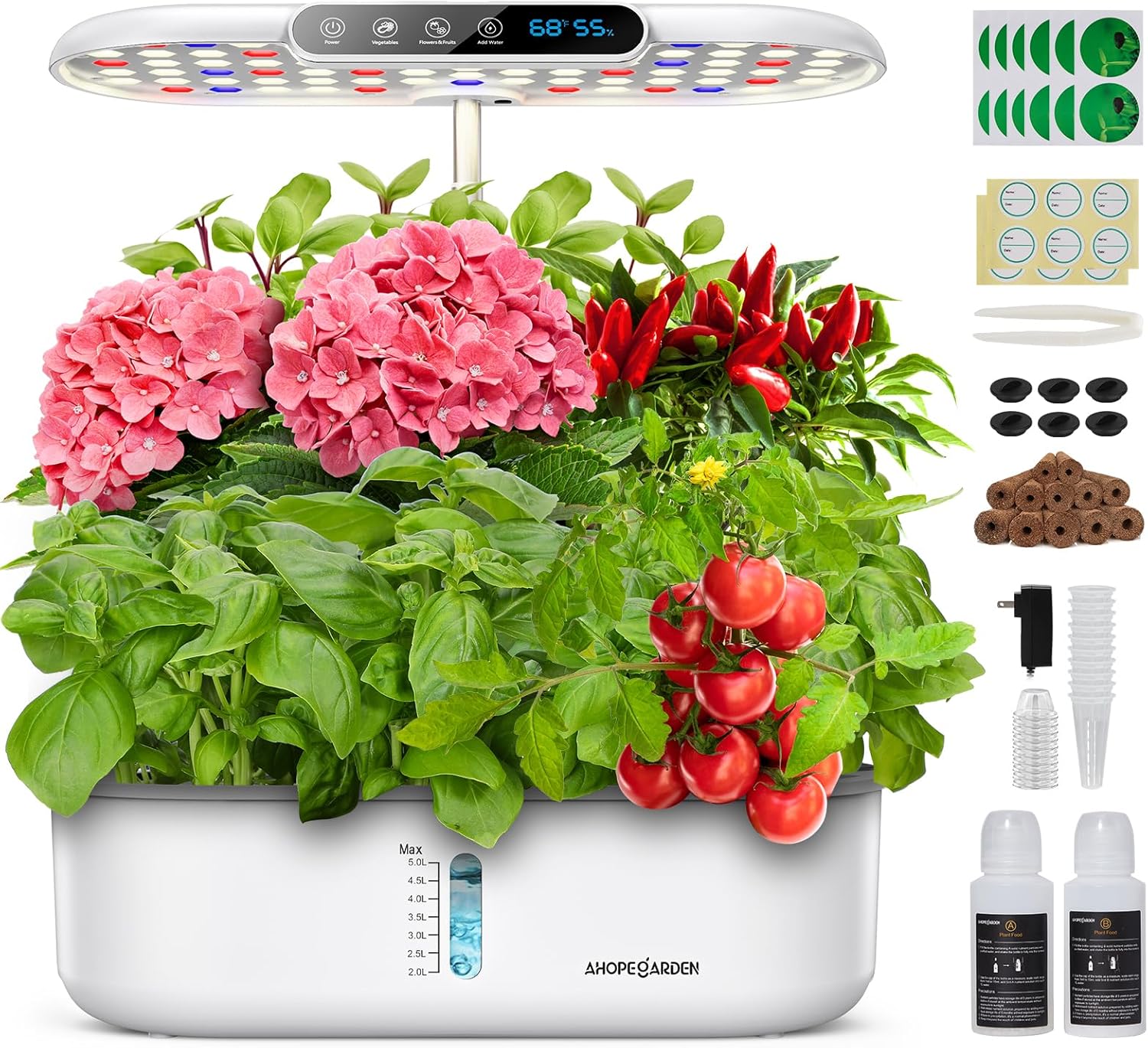 Hydroponics Growing System Kit for Indoor Herb Garden - 12 Pods