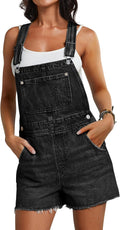 Denim Overall Shorts for Women Casual Summer - Adjustable Shortalls