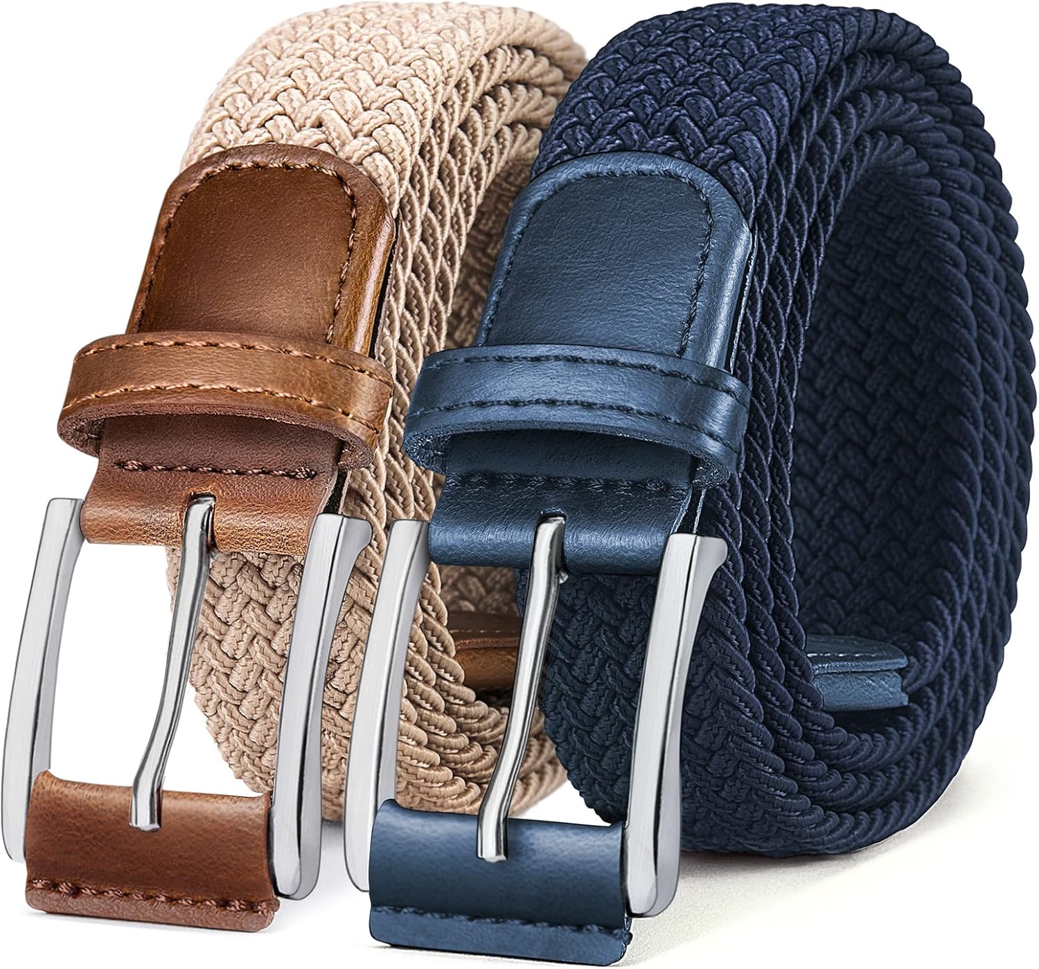BULLIANT Stretch Braided Web Belt for Men - Perfect Fit & Comfort