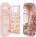 SONGMICS Jewelry Organizer Mirror Cabinet - LED Lighted Storage