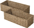 StorageWorks Toilet Tank Basket for Bathroom - 2-Pack Seagrass