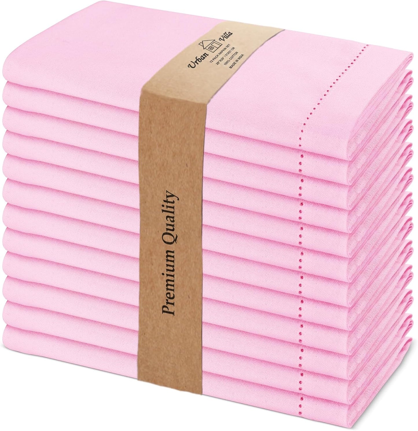 Urban Villa Cloth Napkins Set of 12 for Elegant Dining