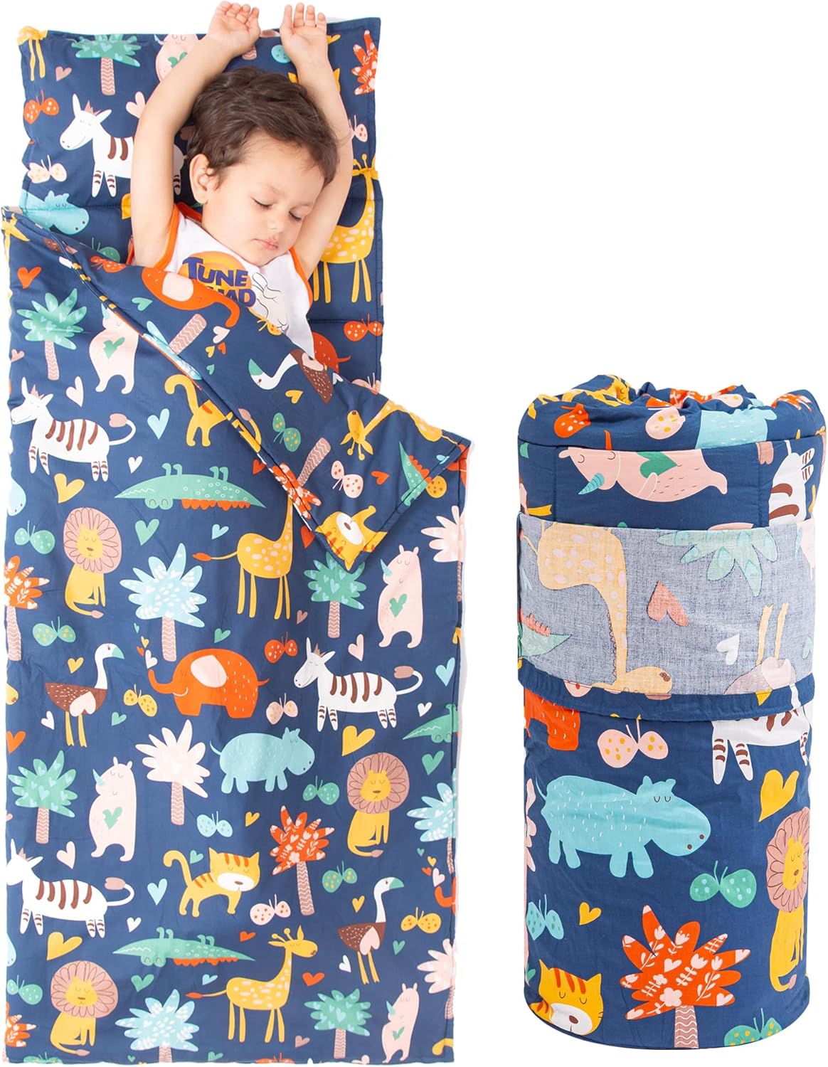 Nap Mat with Pillow and Blanket for Toddlers - Cozy Comfort