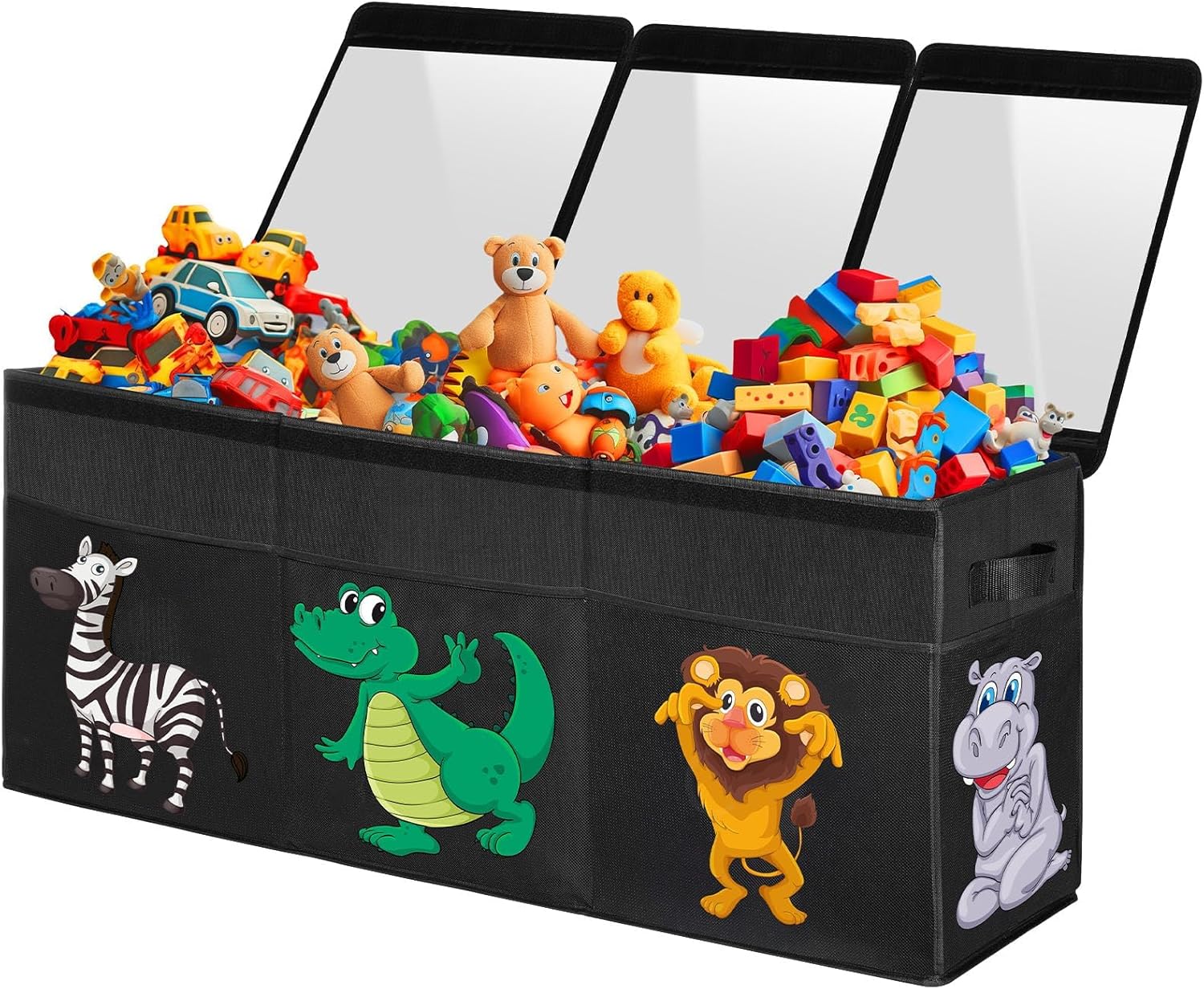 Extra Large Toy Box for Kids - Sturdy Dinosaur Storage Organizer