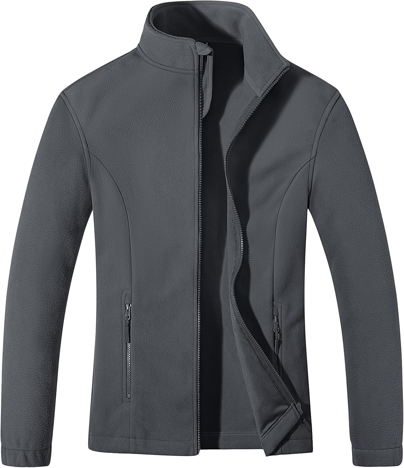 MAGCOMSEN Women's Fleece Jacket Zip Up Coat for Winter Wear