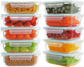 Bayco 10 Pack Glass Meal Prep Containers for Food Storage