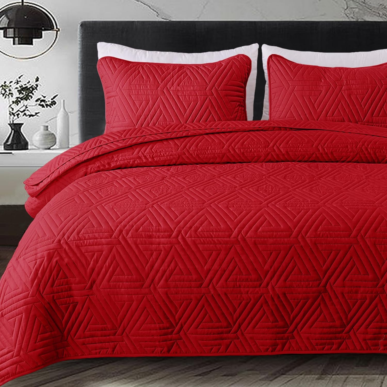 Twin Size Soft Quilt Set for All Seasons, Lightweight Bed Cover