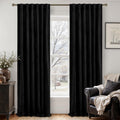 LAMIT Black Velvet Blackout Curtains for Luxurious Room Decor