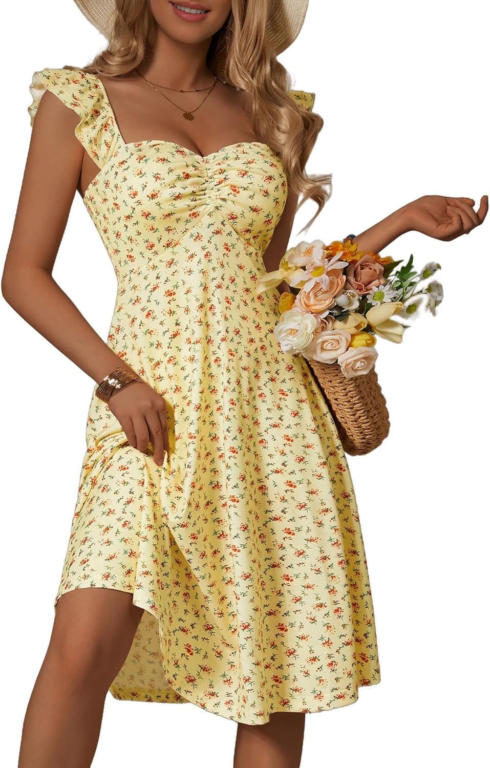 FENSACE Summer Sweetheart Neckline Sundresses for Every Occasion
