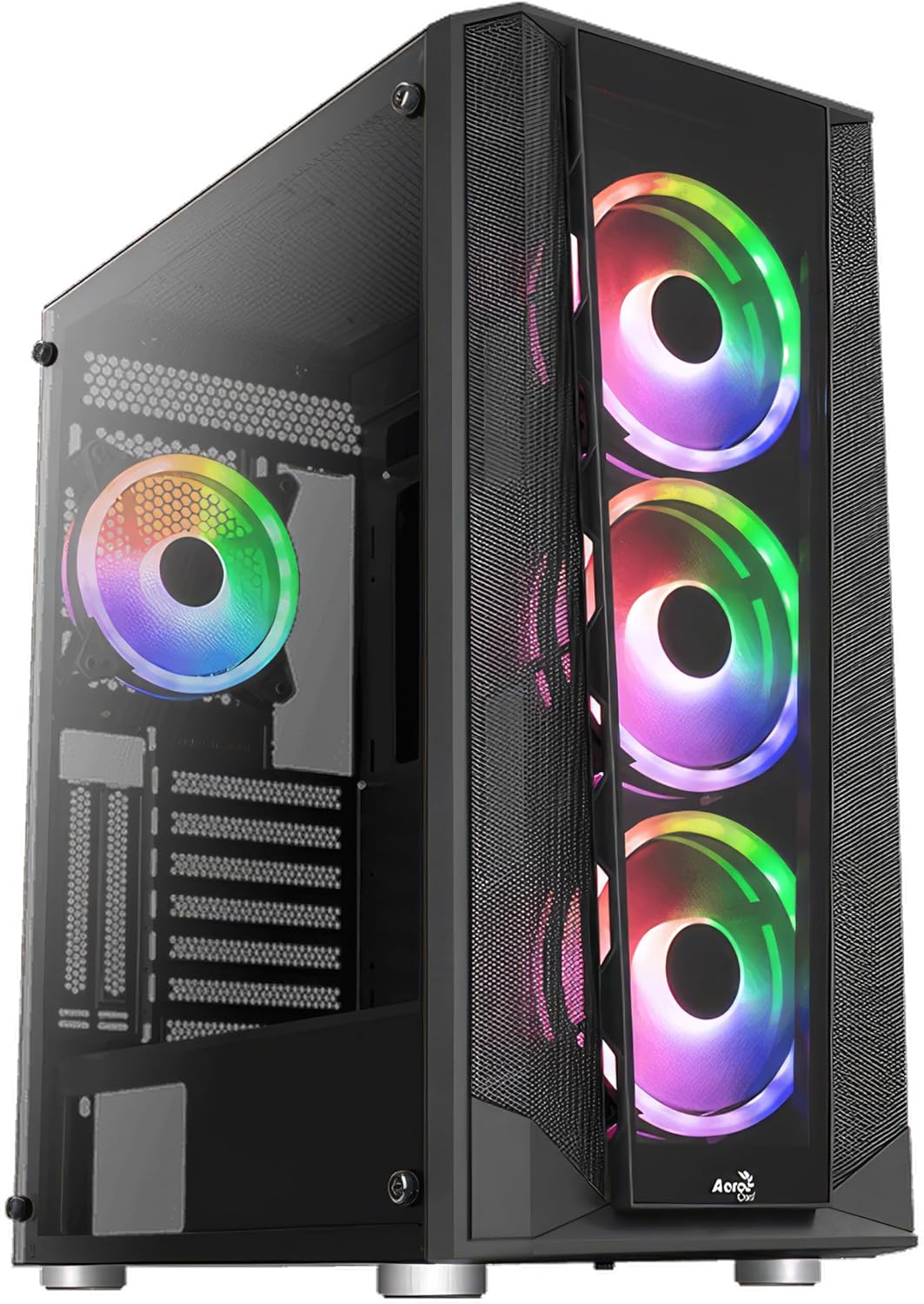 Aerocool Prism-G-BK-V2 Mid Tower ATX PC Case for Gamers