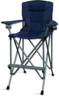 Extra Tall Folding Director Chair - Portable with Footrest & Bag