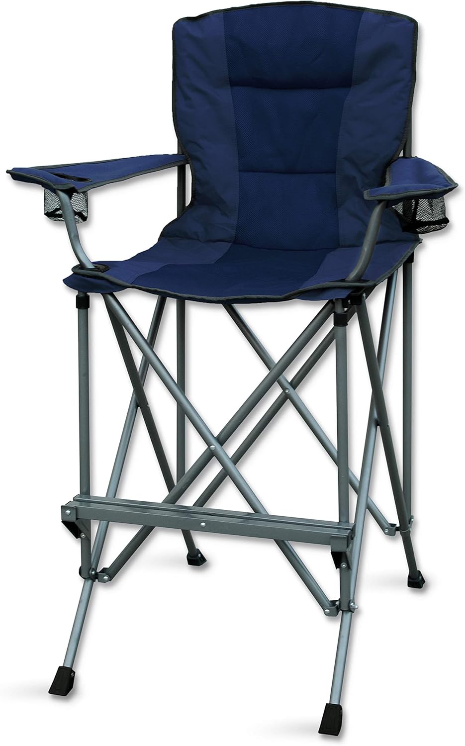 Extra Tall Folding Director Chair - Portable with Footrest & Bag