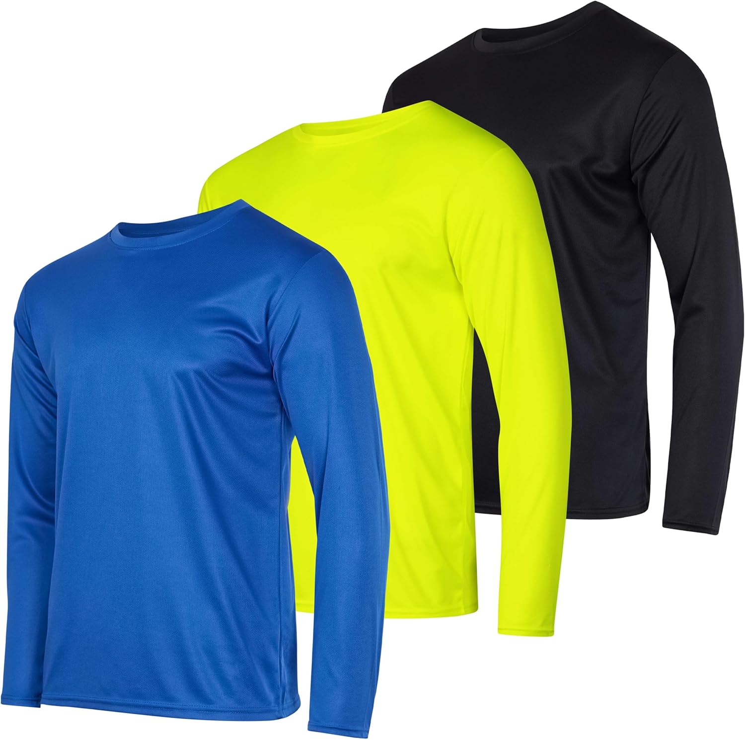 Men's Mesh Quick Dry Long Sleeve Athletic T-Shirt for All Activities