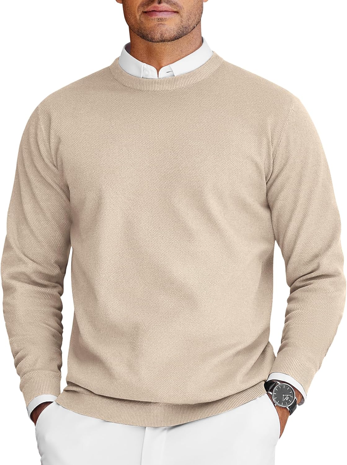 Stylish COOFANDY Mens Crew Neck Sweaters for Every Occasion