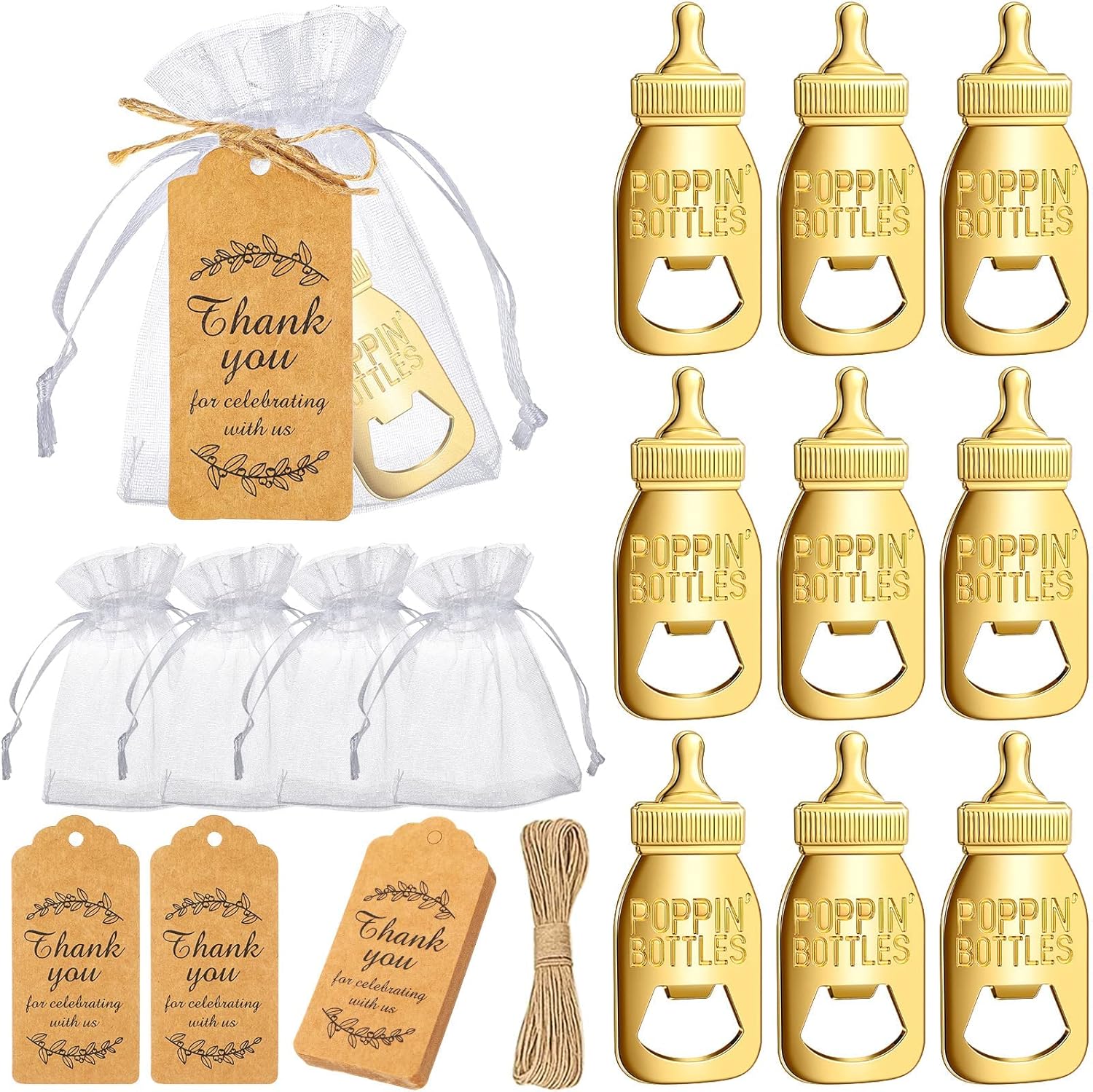 Popping Bottle Openers for Baby Shower Favors and Decorations