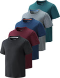 5 Pack Boys Athletic T Shirts - Dry Fit Performance Tees Imports