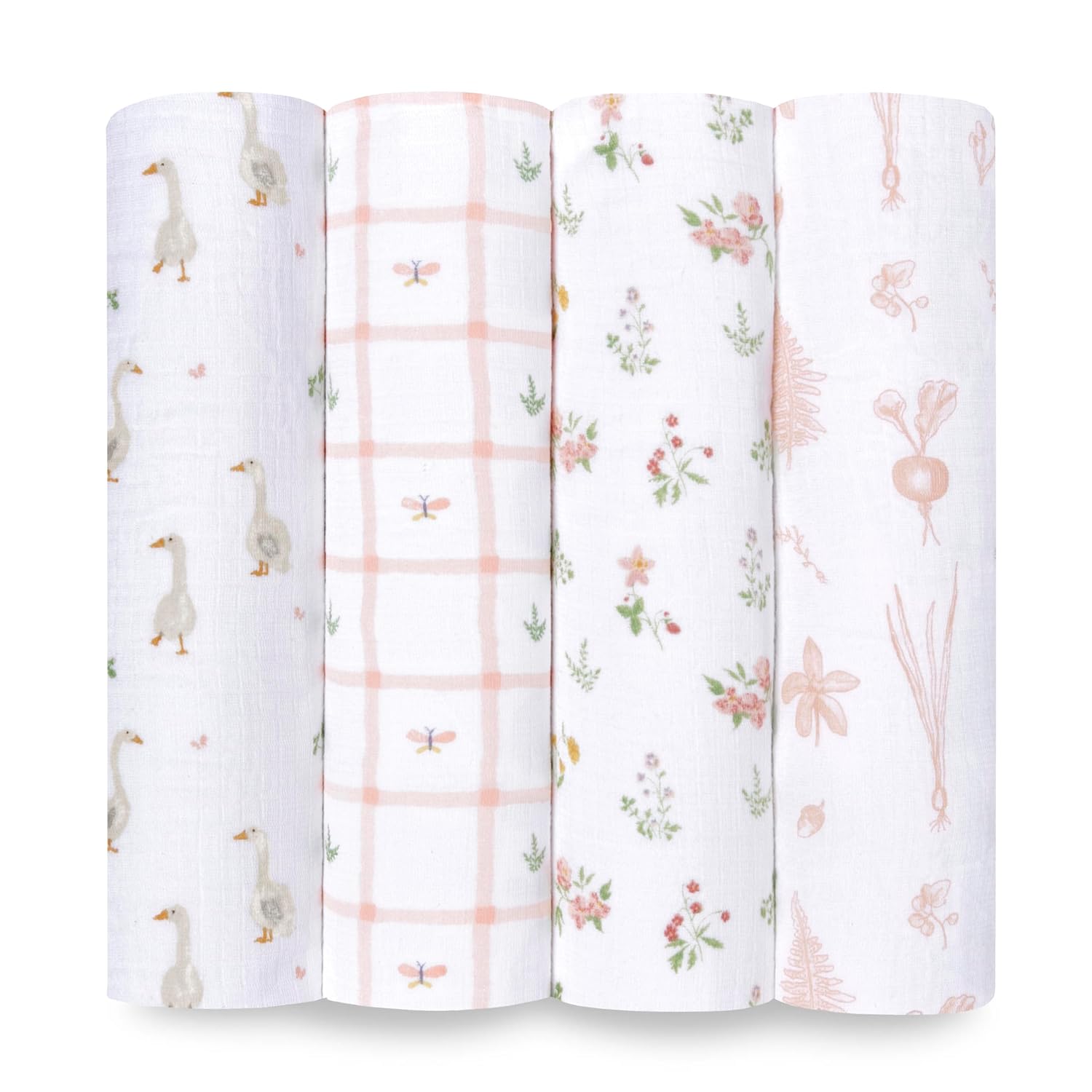 aden + anais Essentials Baby Muslin Swaddle Blankets for Newborns